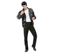 SMIFFYS Giacca Grease T-Birds, Nero, con logo ricamato