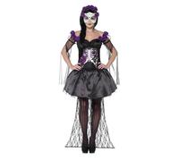 Smiffys Giorno Dei Morti Senorita Muertos Adulto Donna Halloween Costume 43737