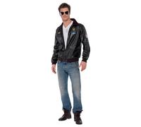 Top Gun Bomber Giubbino Maverick Uomo Costume 80s Aviatore Pilota Vestito