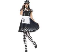Smiffys Gothic Alice Costume, Black (Size L)