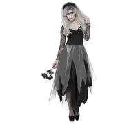 Smiffys Graveyard Bride Costume, Black (Size X1)