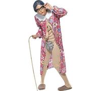 Smiffys Gravity Granny Costume, Patterned (Size M)