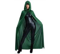 Smiffys Green Costume Da Halloween Adulto Mantello Con Cappuccio 84005