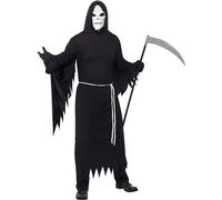 Uomo Grim Reaper Costume Halloween Inquietante Haunted Casa Raccapricciante