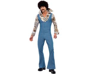 Smiffys Groovy Dancer Costume, Blue (Size XL)