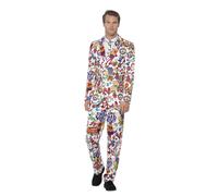 Uomo Spiccare Suit Groovy 60S Addio Al Celibato Festa Commedia Costume Vestito