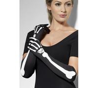 Adulti Guanti Scheletro Uomo Donna Costume Halloween Accessorio
