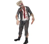 Adulto Zombie Scolaretto Costume Alto Scuola Horror Halloween Costume Nuovo