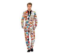 Smiffys Il completo Fumetto, con giacca, pantalone e cravatta