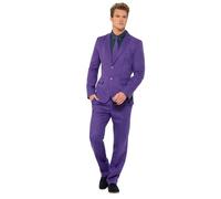 Da Uomo Viola Stand Fuori Suit Costume Adulti Estate Festival Costume Nuovo