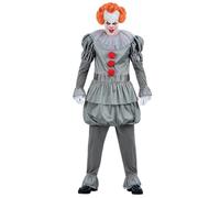 SMIFFYS IT Chapter 2, costume Pennywise, Top con volant al collo e pantaloni