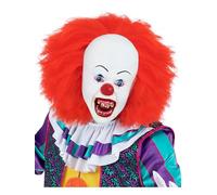 Smiffy's Maschera Pennywise It The Film - Testa completa in lattice con capelli autorizzata