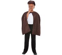 SMIFFYS Kit da detective, Marrone, con mantello, cappello, e lente d'ingrandimento