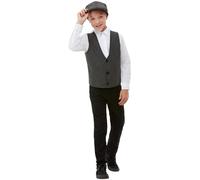 Smiffys Kit da gangster anni '20, Grigio, con basco e gilet Halloween
