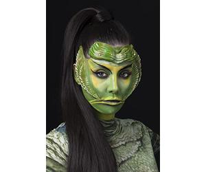 Smiffys Kit protesi e cosmetici Creatura dalla Laguna Nera Universal Monsters, Vasi per acqua, pennello, spugna, colla cosmetica e sopracciglia e pinne protesiche Halloween