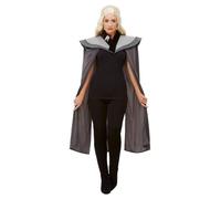 Da Donna Costume Storico Thrones Grigio Dragon Capo Regina Cosplay Accessorio UK