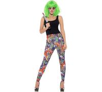 SMIFFYS Leggings Clown Paura, Multicolore Halloween