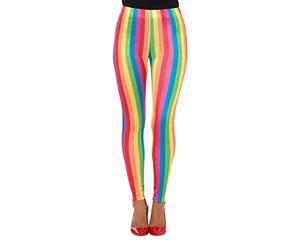 SMIFFYS Leggings da pagliaccio arcobaleno, Multicolore Halloween