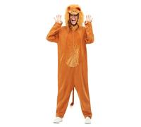 SMIFFYS Costume da leone, Marrone, con tuta e cappuccio