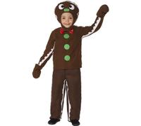 Smiffys Little Gingerbread Man Costume, Brown (Size M)