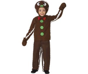Smiffys Little Gingerbread Man Costume, Brown (Size M)