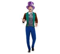 Uomo Cappellaio Matto Costume Adulto Libro Giorno Cappellaio Completo Da Smiffys