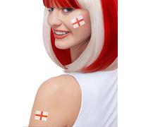 Smiffys Make-Up Fx Inghilterra Tatuaggio Trasferibili 6Pk Accessorio Vestito