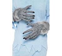 Grigio Lupo Mannaro Mani Adulti Lupo Guanti Accessorio Costume di Halloween