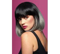 Alien Grigio Ombre Glam Bambola Parrucca - Smiffys Manic Collezione per Adulti