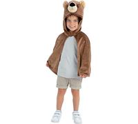 SMIFFYS Mantellina in peluche da orsetto deluxe, bambini
