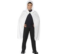 SMIFFYS Mantello con cappuccio bianco bambino halloween - Grigio, bianco - Taglia Unica