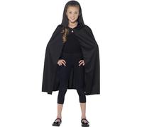 SMIFFYS Mantello con Cappuccio, Nero, Lungo Halloween