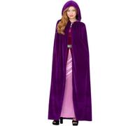 Smiffys Mantello deluxe, viola ametista, da adulto Halloween