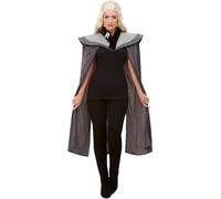 Da Donna Costume Storico Thrones Grigio Dragon Capo Regina Cosplay Accessorio UK