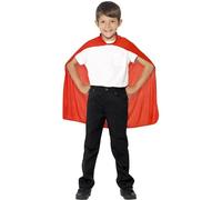 Rosso Bambini Mantella Costume Supereroe Accessorio Taglia Unica Ragazzi Libro