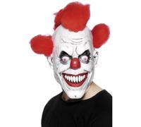 Smiffys Maschera 3/4 da clown con capelli, latex