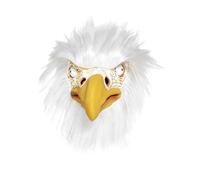 Smiffys Eagle Mask, Full Overhead, White