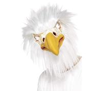 Smiffys Eagle Mask, Full Overhead, White