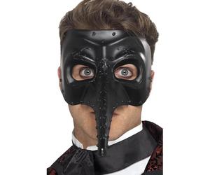 SMIFFYS Maschera Capitano Veneziana Gotica, Nero Halloween