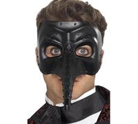 SMIFFYS Maschera Capitano Veneziana Gotica, Nero