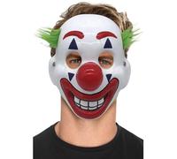Vibrante Clown Maschera: PVC,Elastico Capelli Cinturino per Adulti - Halloween