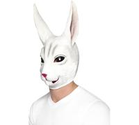 Adulti Coniglio Maschera Copricapo Lepre Alice Tè Festa Fiabe Accessorio Vestito