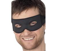 SMIFFYS Maschera da bandito e sciarpa, nera Halloween