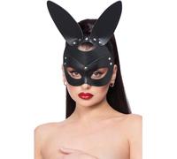 Fever Mock Leather Rabbit Mask Black