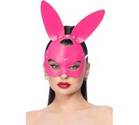 Fever Mock Leather Rabbit Mask Pink