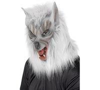 Smiffys Wolf Mask, Grey