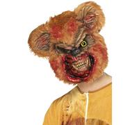 SMIFFYS Maschera orsacchiotto zombie, Marrone, in E.V.A., con pelliccia