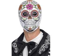 Adulti Giorno Dei Morti Senor Ossa Maschera Halloween Scheletro Costume Nuovo