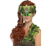 Adulto Verde Edera Foresta Fairy Fiabe Ninfa Halloween Cosplay Accessorio Mask