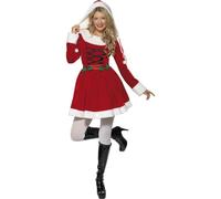 Donna Miss Babbo Natale Costume Natale Festività Vestirsi Moda
